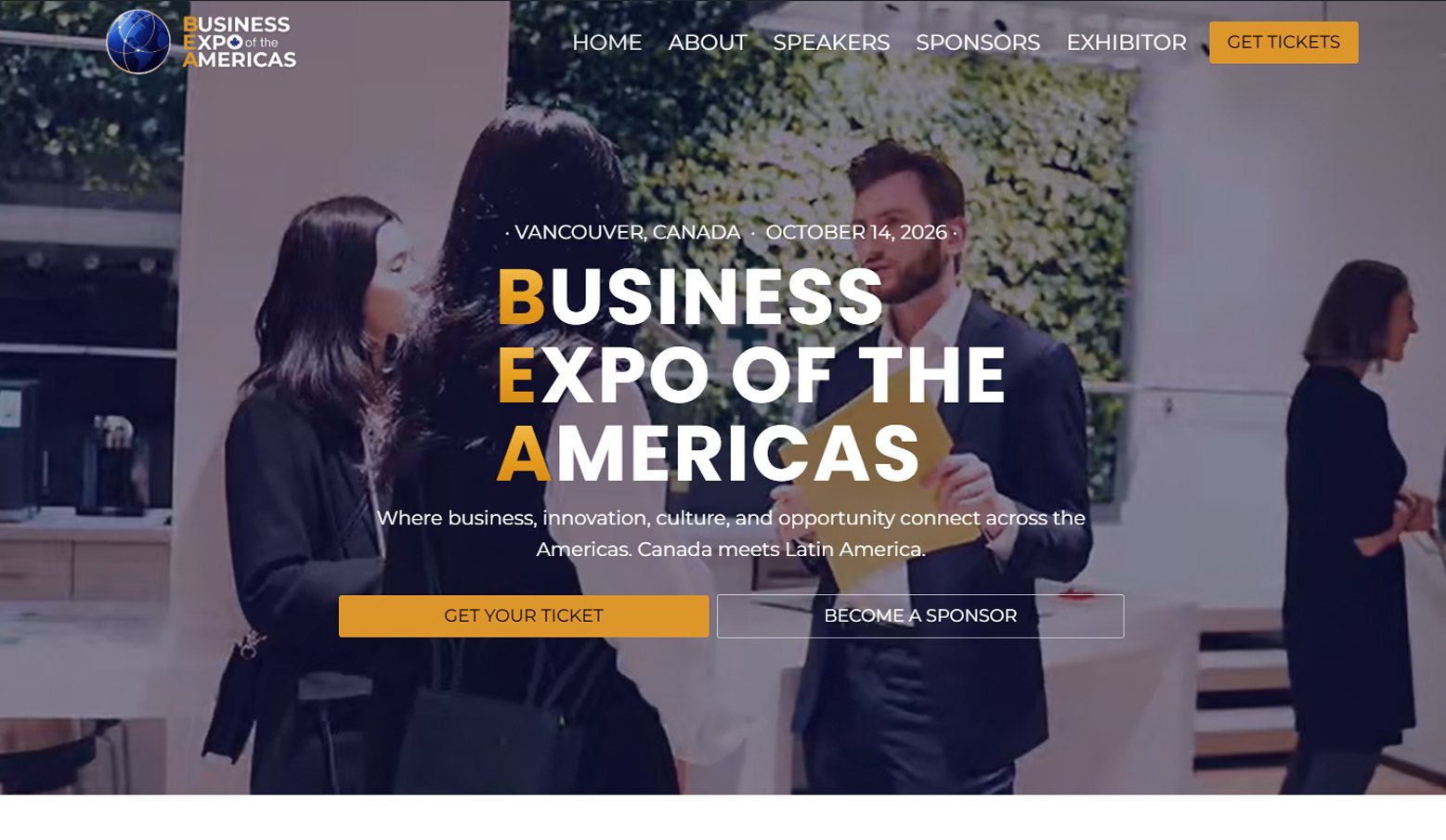 Business Expo of the Americas Website Showcase